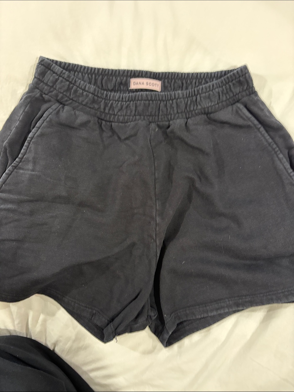 Dana Scott Black Athletic Elastic-Waist Women’s Shorts